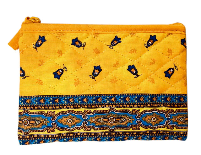 Provence Quilted Pouch PM (Marat d'Avignon Tradition yellow)
